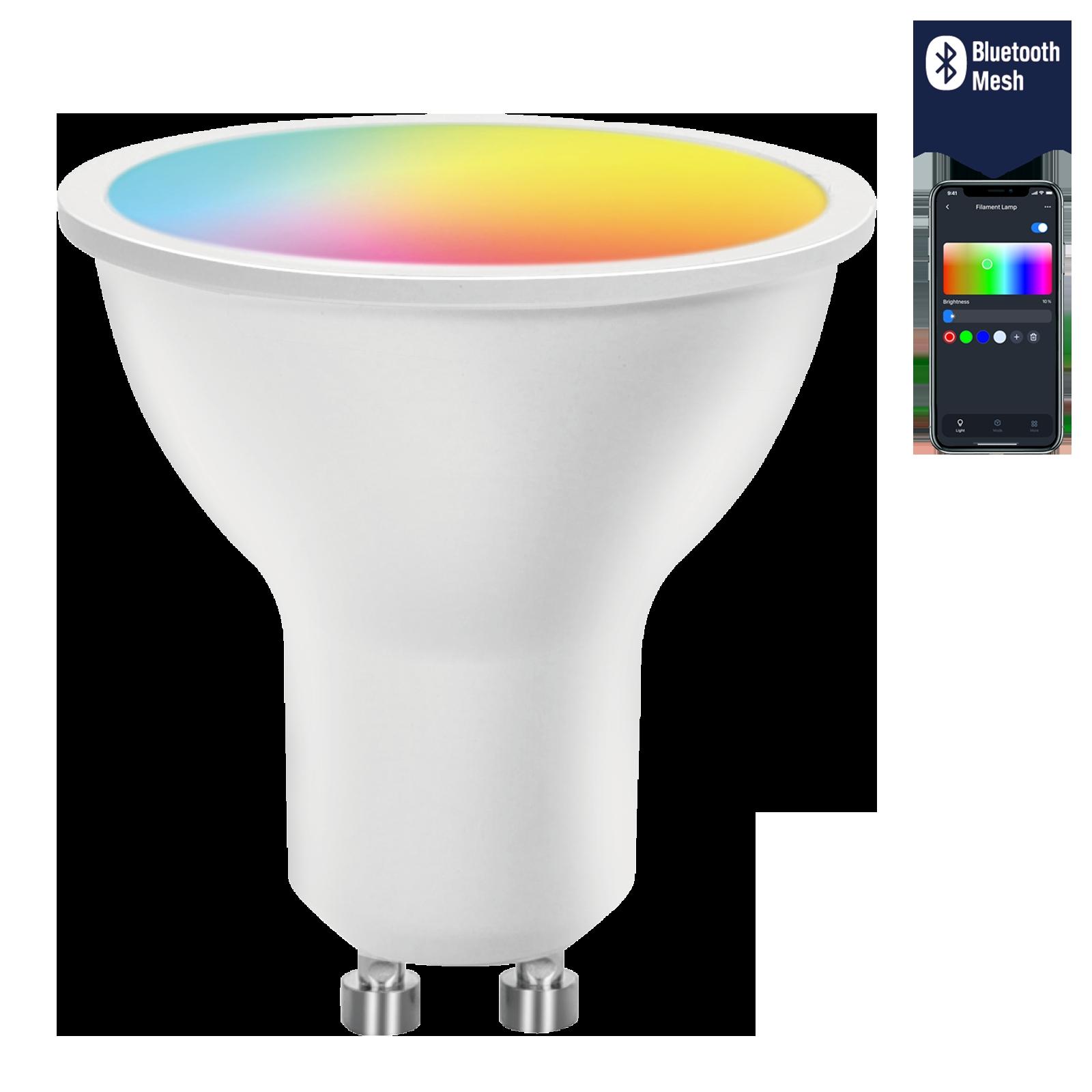 BLUETOOTH MESH SAMRT LED BULB GU10 4.9W RGB+CCT/WINDOW BOX