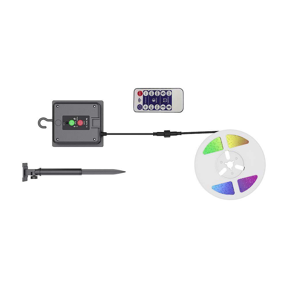 VT-2835 60 1.2W SOLAR PANEL STRIP KIT RGB IP67