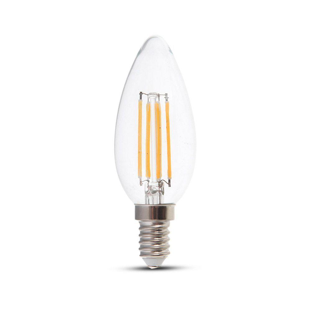 VT-1986 4W LED CANDLE FILAMENT BULB 3000K E14