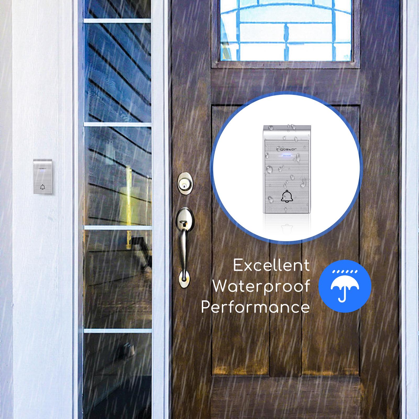 AC Wireless Doorbell Silver