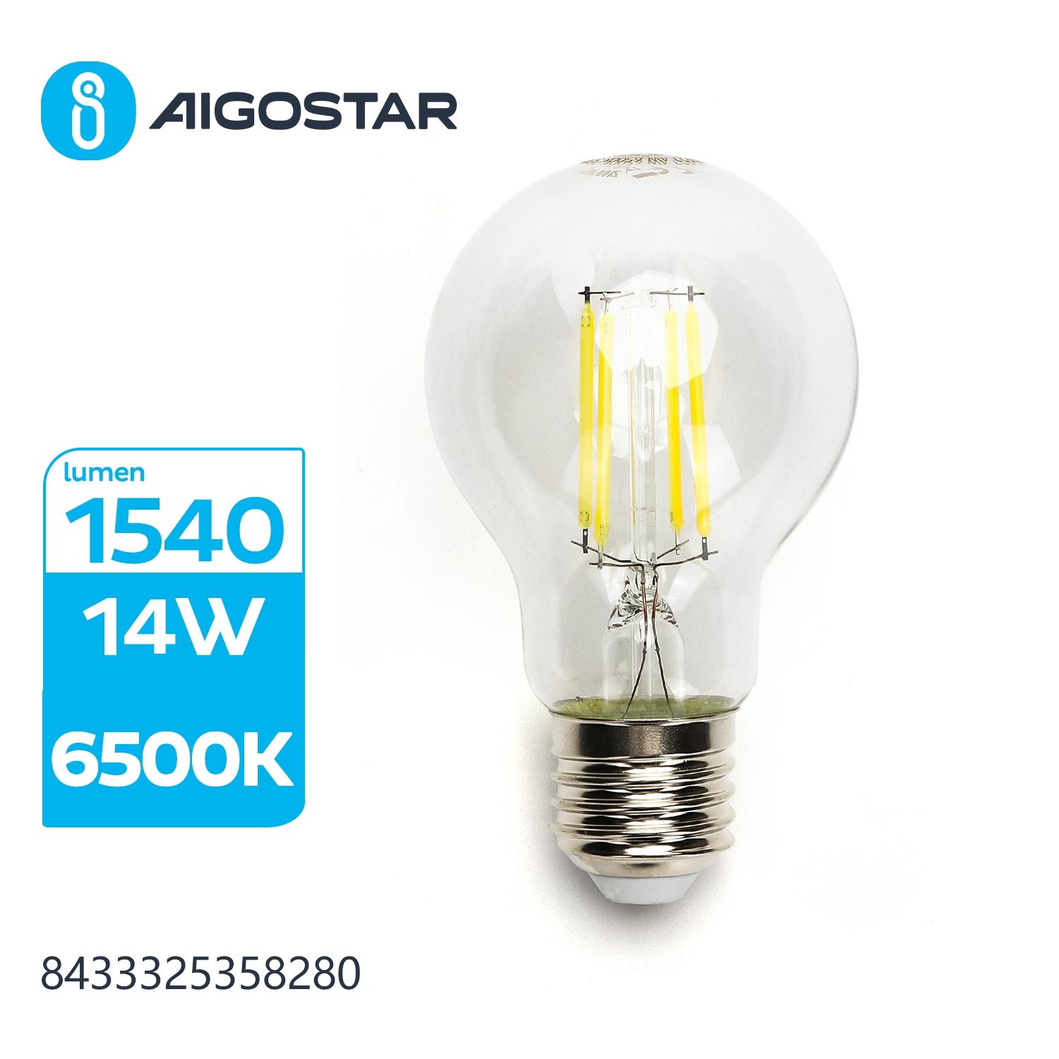 LED Filament Bulb (Clear) A60 E27 14W