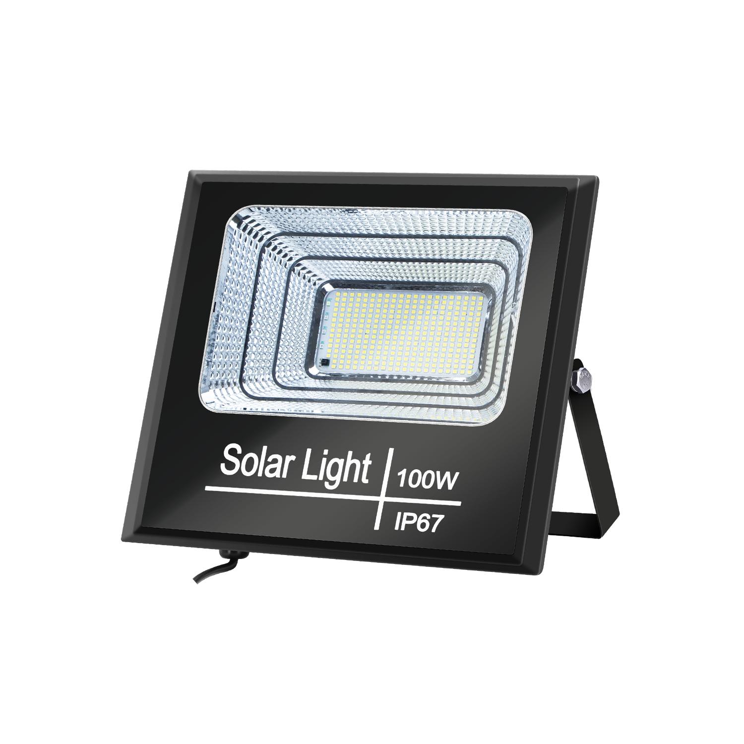 Solarny reflektor LED 100W (100W,6500K,Barwa Zimna,1100lm)