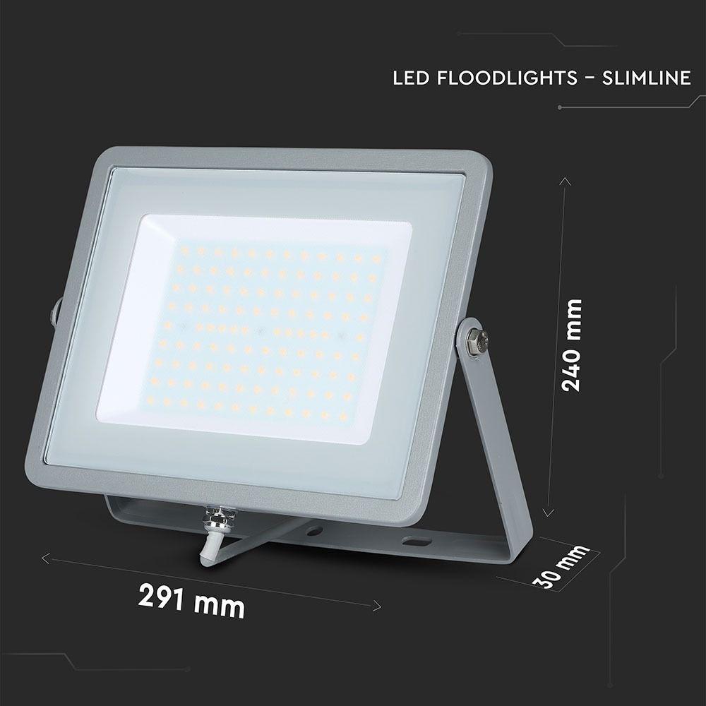 VT-100 100W SMD FLOODLIGHT SAMSUNG CHIP 6400K GREY BODY