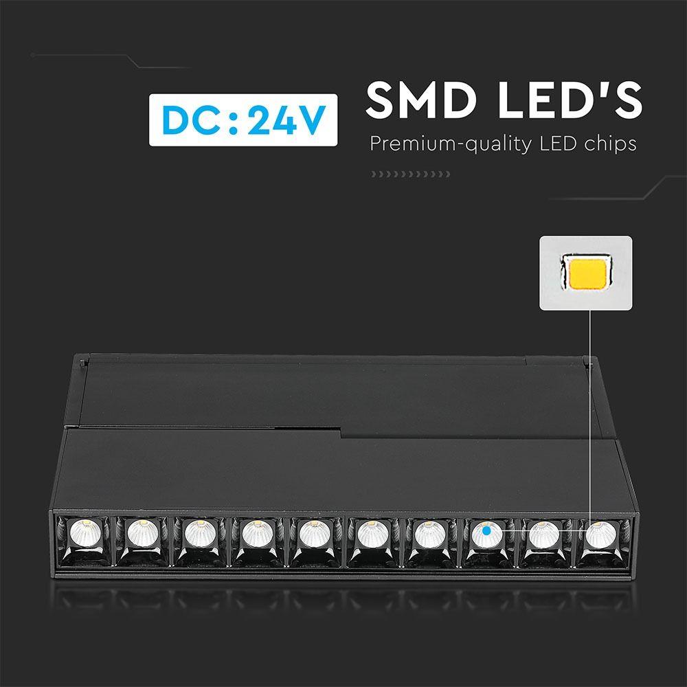 VT-4220 10*2W LED MAGNETIC SMD GIMBAL LINEAR SPOTLIGHT 4000K-BLACK IP20 24V