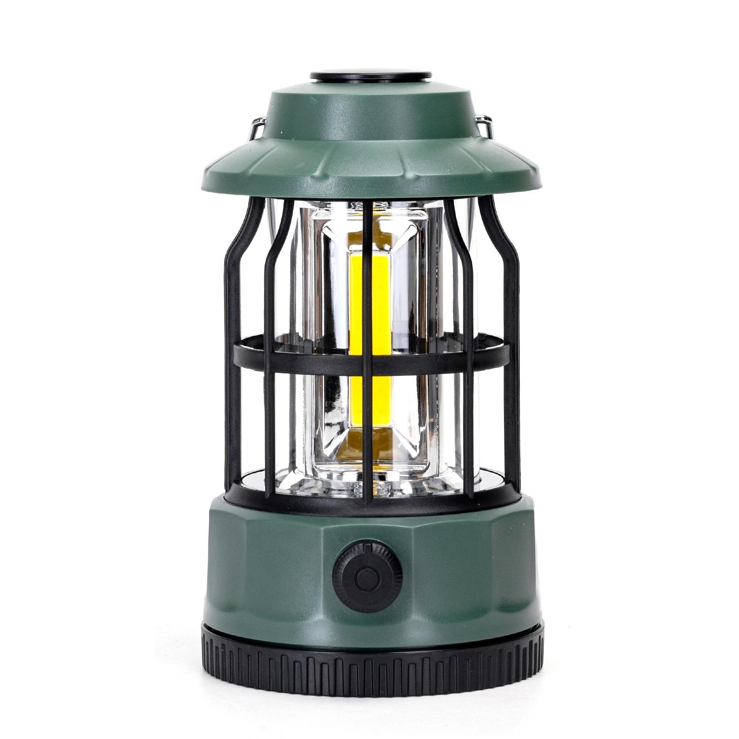 Camping lantern dimmable with knob 3AA batteries