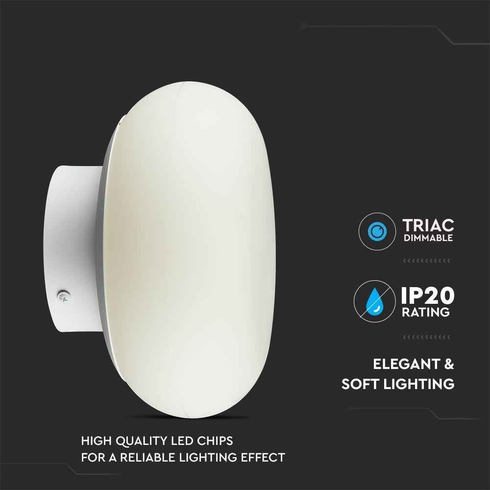 VT-7203 12W LED DESIGNER WALL LIGHT(TRIAC DIMMABLE) 3000K-WHITE