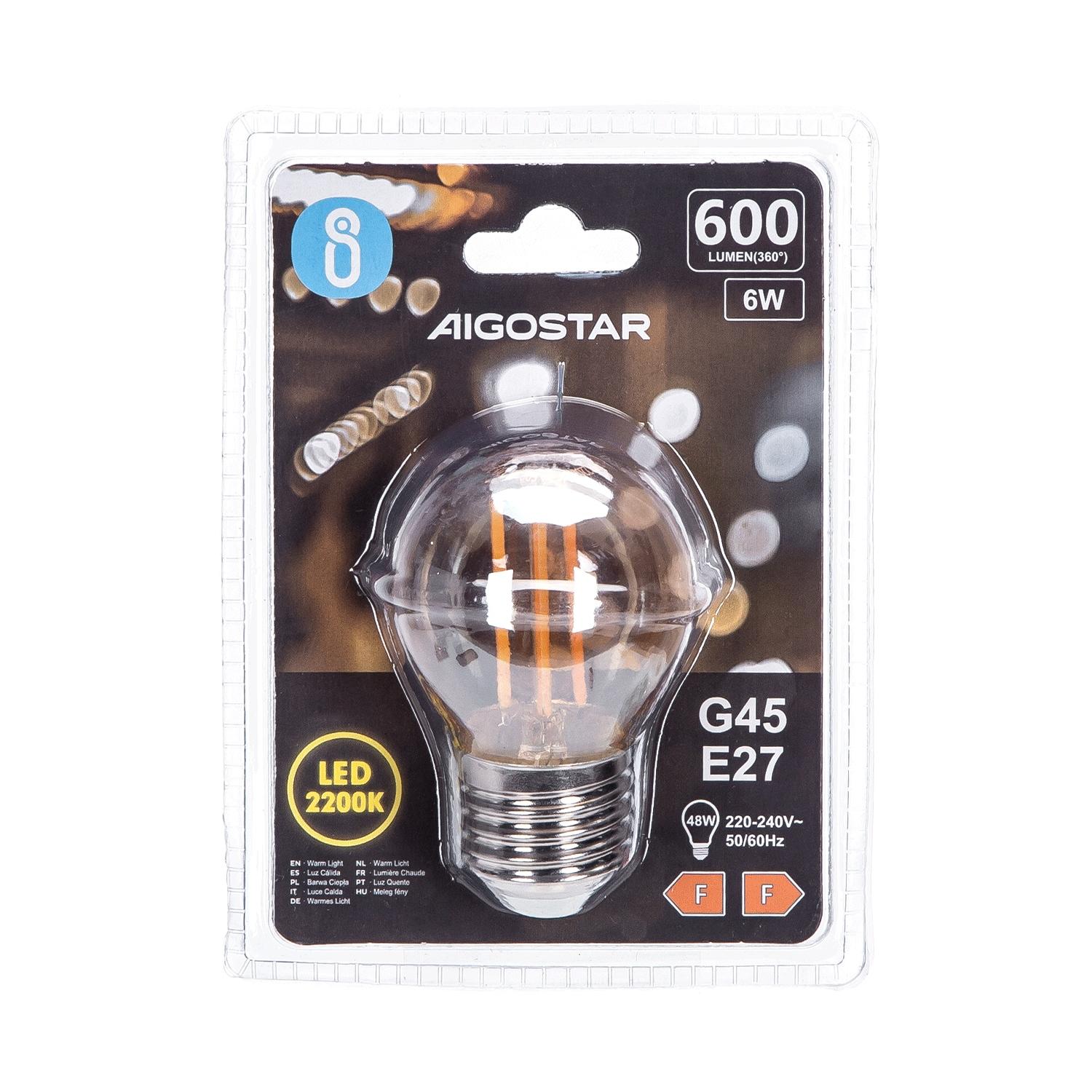 LED filament lamp G45