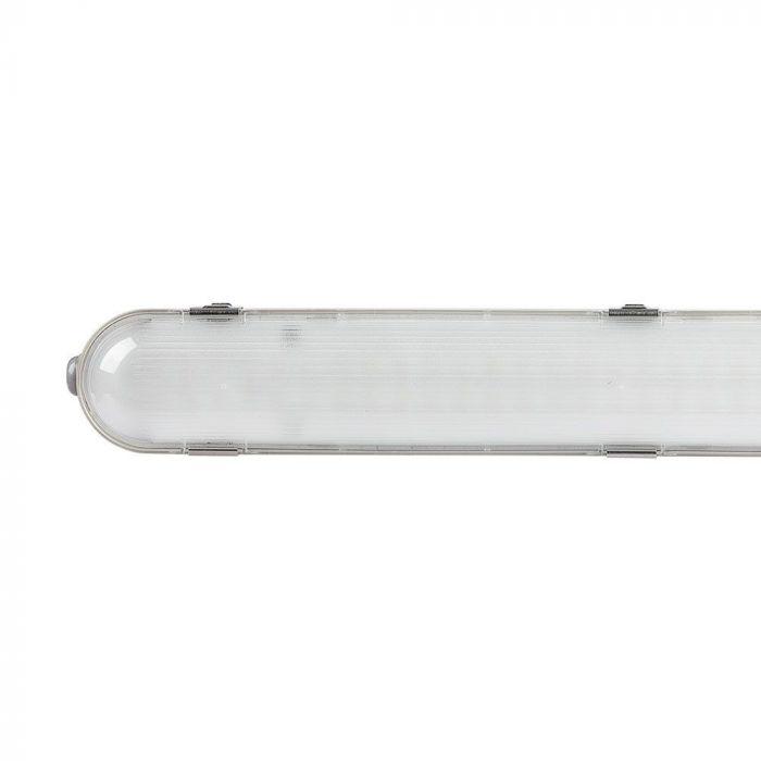 36W Lampa hermetyczna 120cm, Chip Samsung, Klosz Transparentny, Klipsy: stal nierdzewny, Barwa:6400K, VTAC, SKU 20218