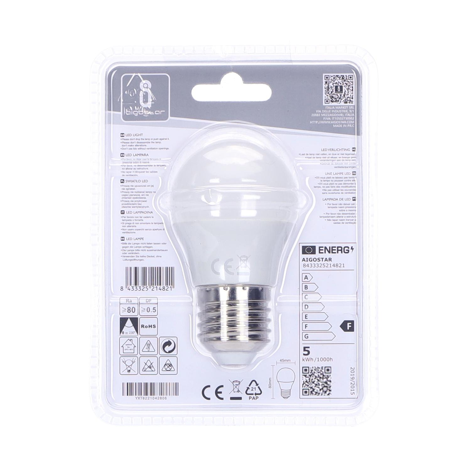 LED G45 E27 4.9W