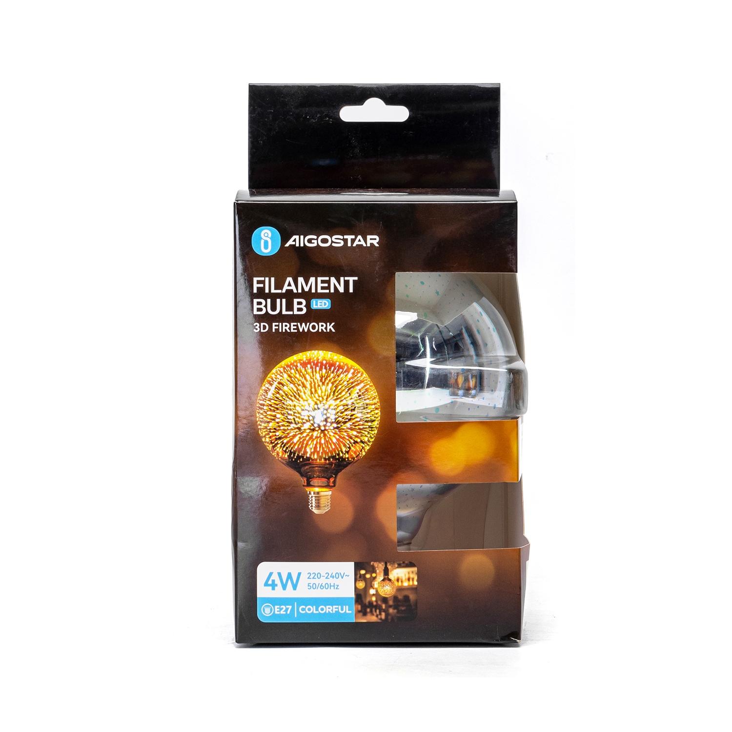 LED Filament Bulb (3D Firework) E27 4W