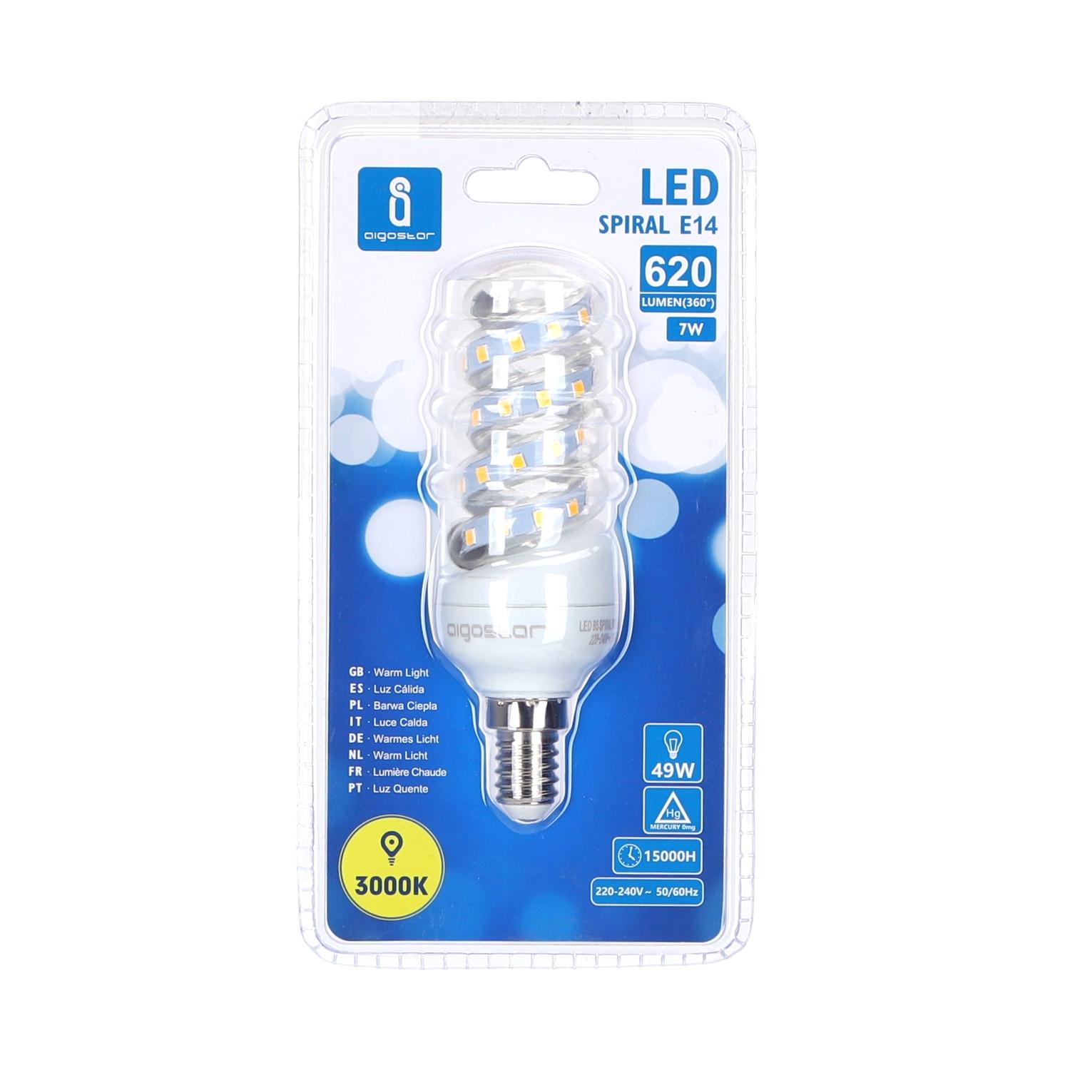 LED E14 7W Spiral tube