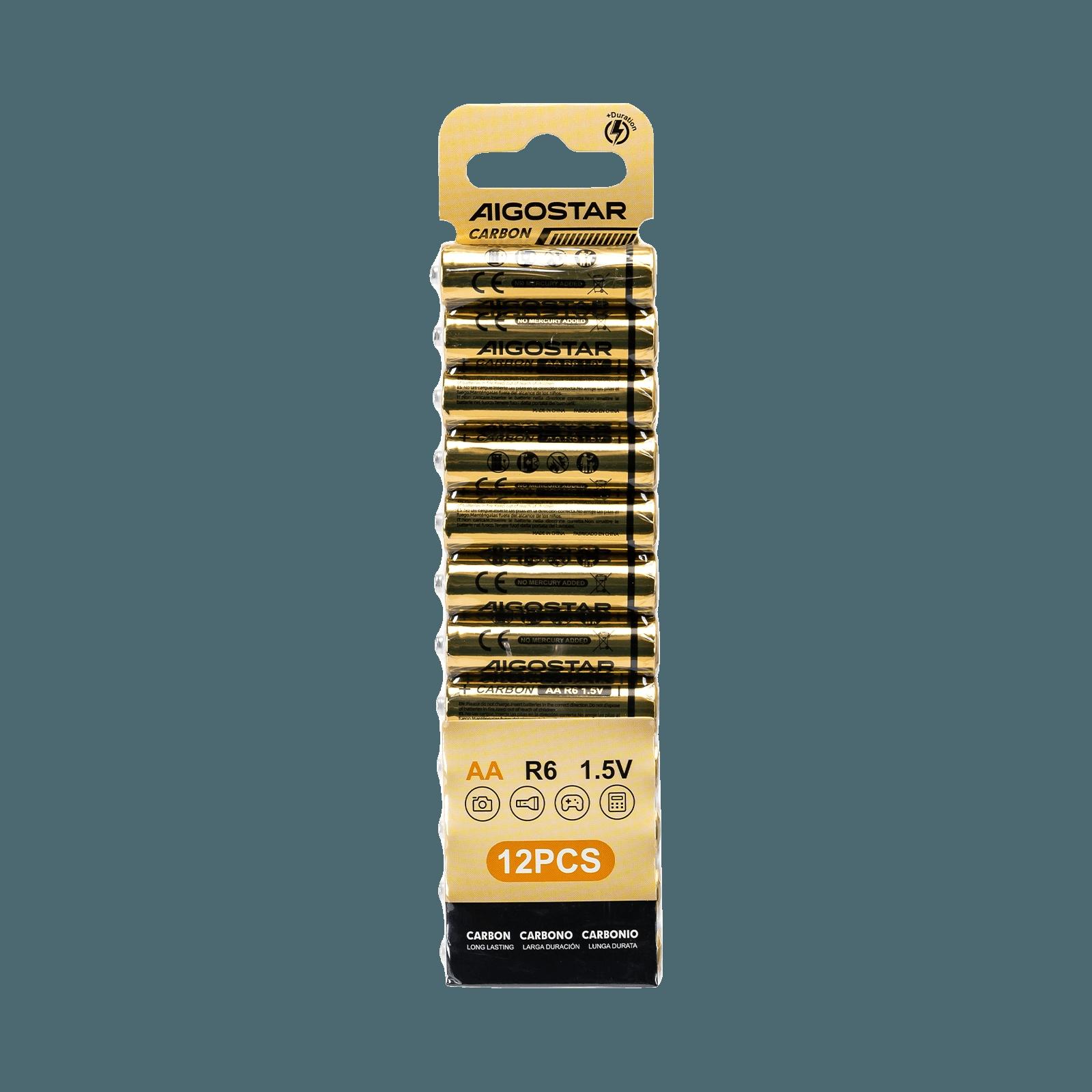 baterie węglowo - R6 AA-12S 1.5V 12pcs