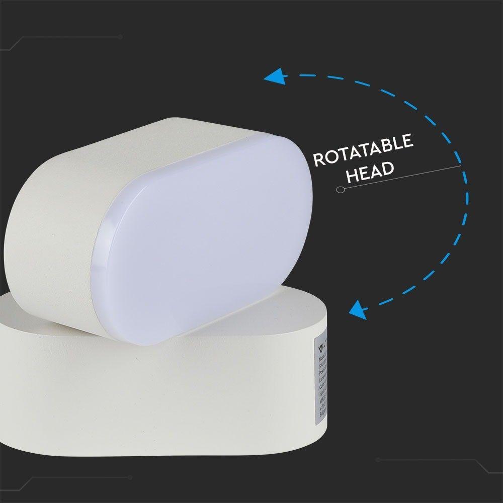 VT-816 6W ROTATABLE LED WALL LIGHT(1 HEAD) 4000K -WHITE BODY