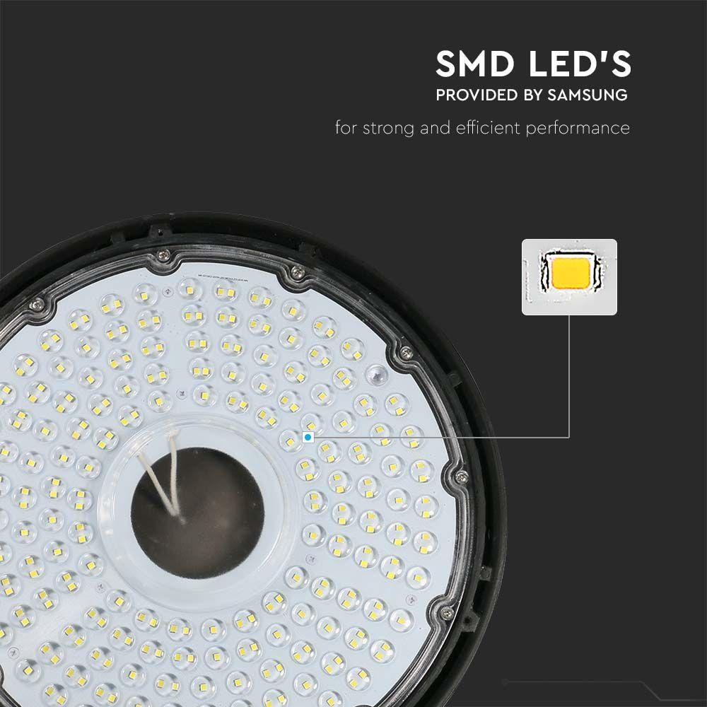 150W HIGHBAY LED, Chip Samsung, Barwa: 4000K, Wydajność: 140lm/w, 5 Lat gwarancji, Obudowa: Czarna, VTAC, SKU 2120321