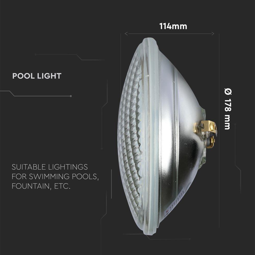 8W Żarówka LED PAR56, Basenowa, , Sterowanie: Pilot, VTAC, SKU 7558