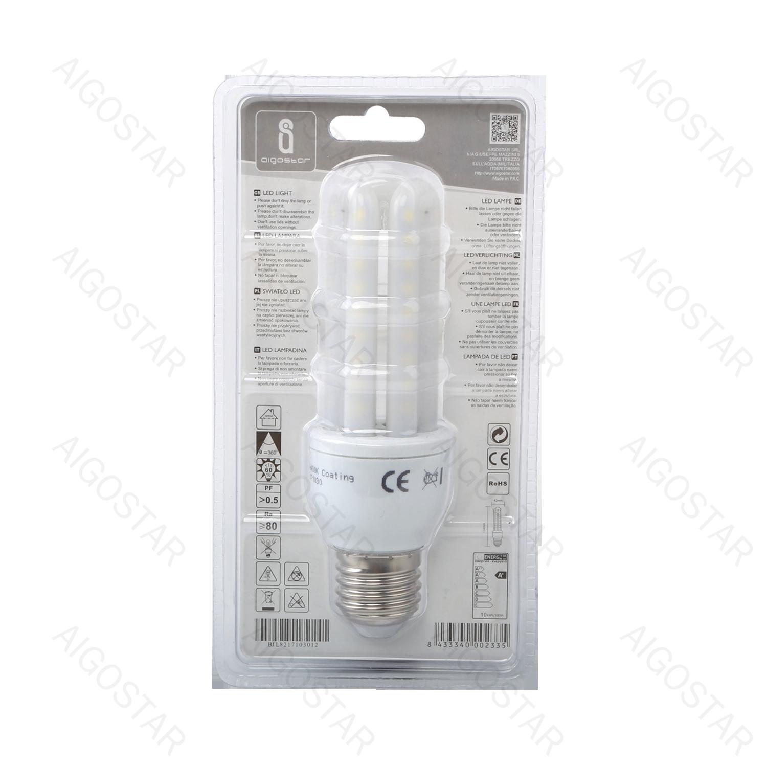 LED U-shaped Bulb 3U E27 10W