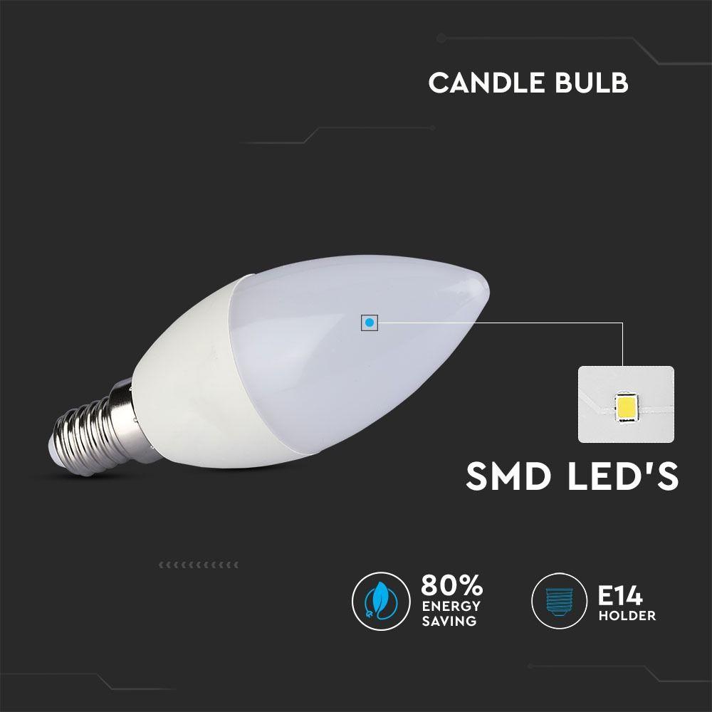 VT-1818 4W CANDLE BULBS 4000K E14