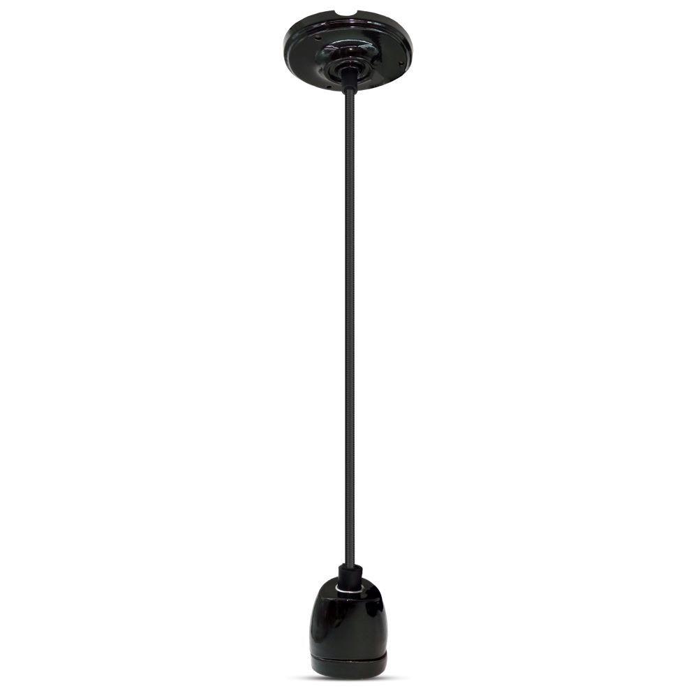 VT-7998 HIGH FREQUENCY PORCELAIN LAMP E27 HOLDER-BLACK