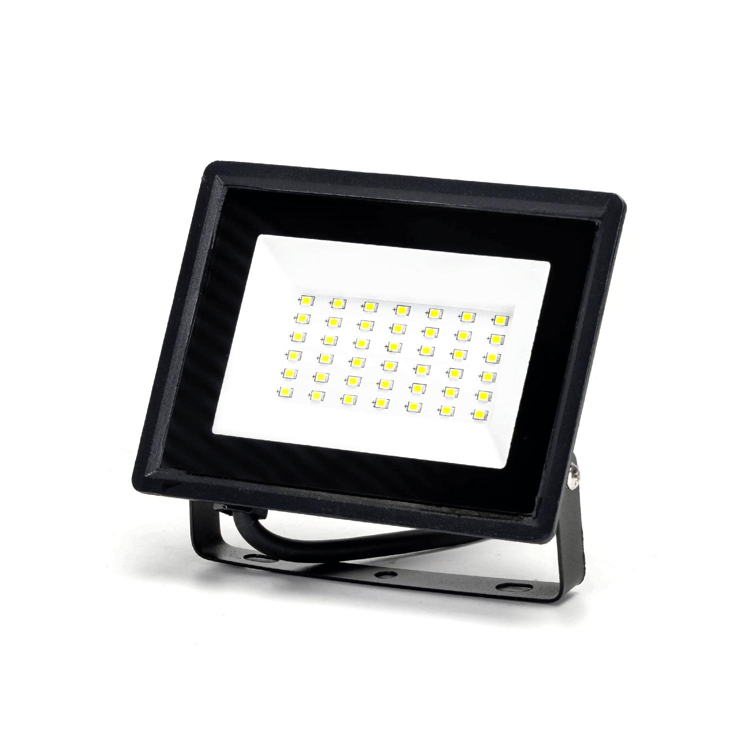 Naświetlacz LED czarny 30W (odlew ciśnieniowy) (30W,6500K,IP65)