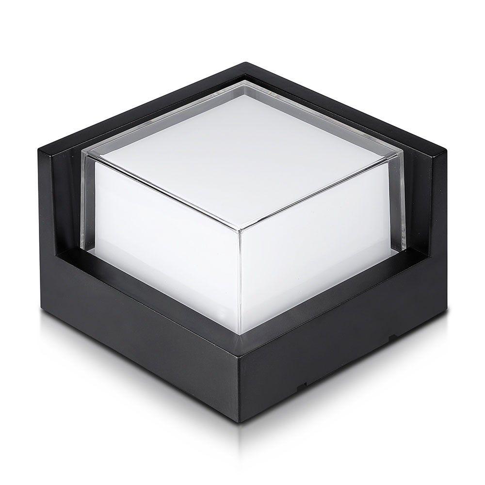 VT-827 12W LED WALL LIGHT 3000K,BLACK -SQUARE