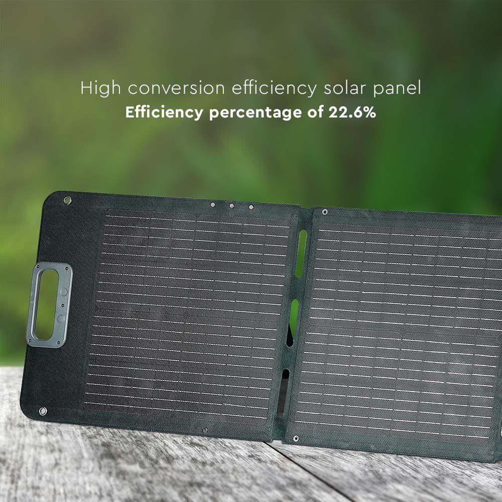 VT-10160 160W FOLDABLE SOLAR PANEL 2IN1 CABLE FOR PORTABLE POWER STATION