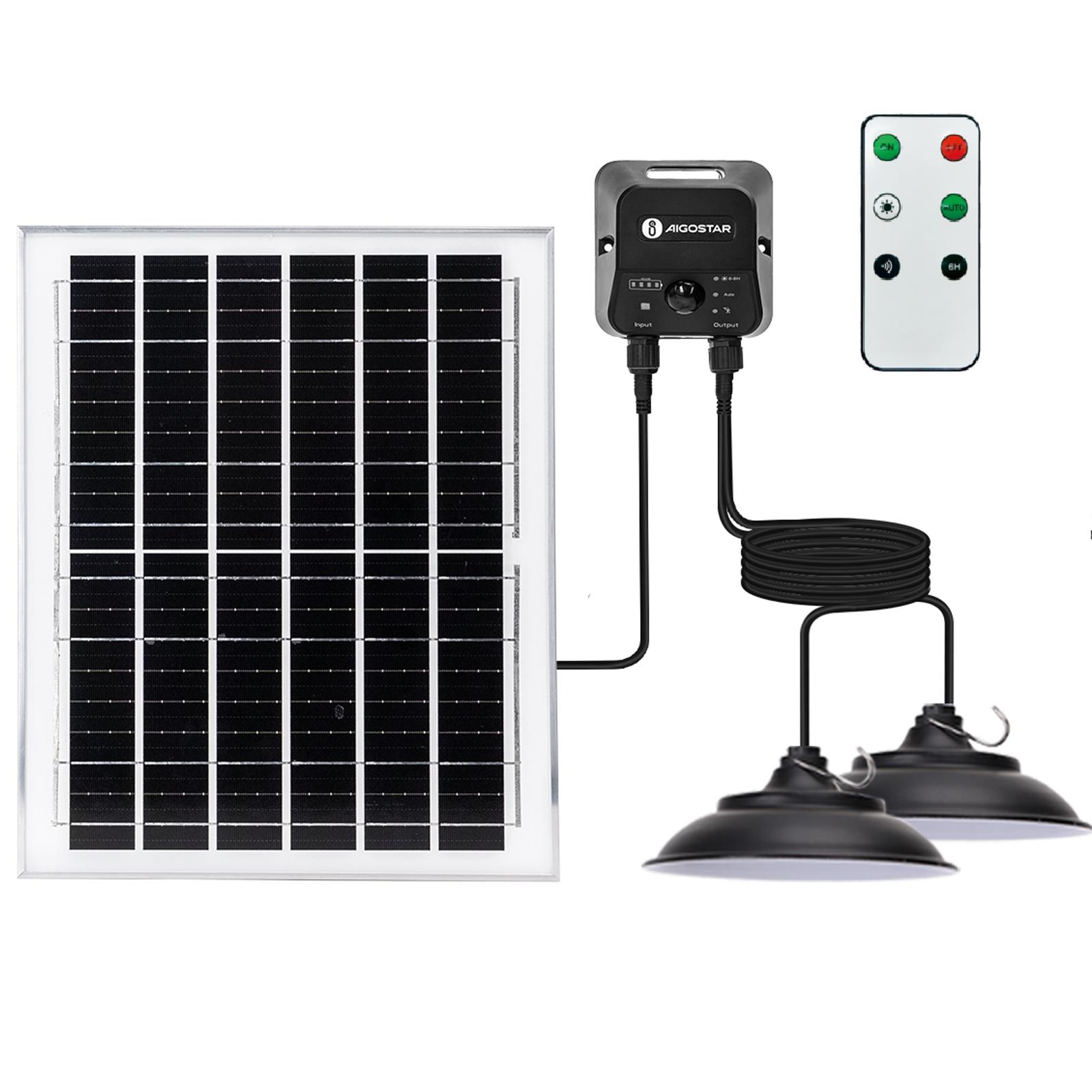 SOLAR LIGHT/SPLIT/with Batterie/PENDANT LAMP/5M+3M LINE/100W*2/6500K/PIR