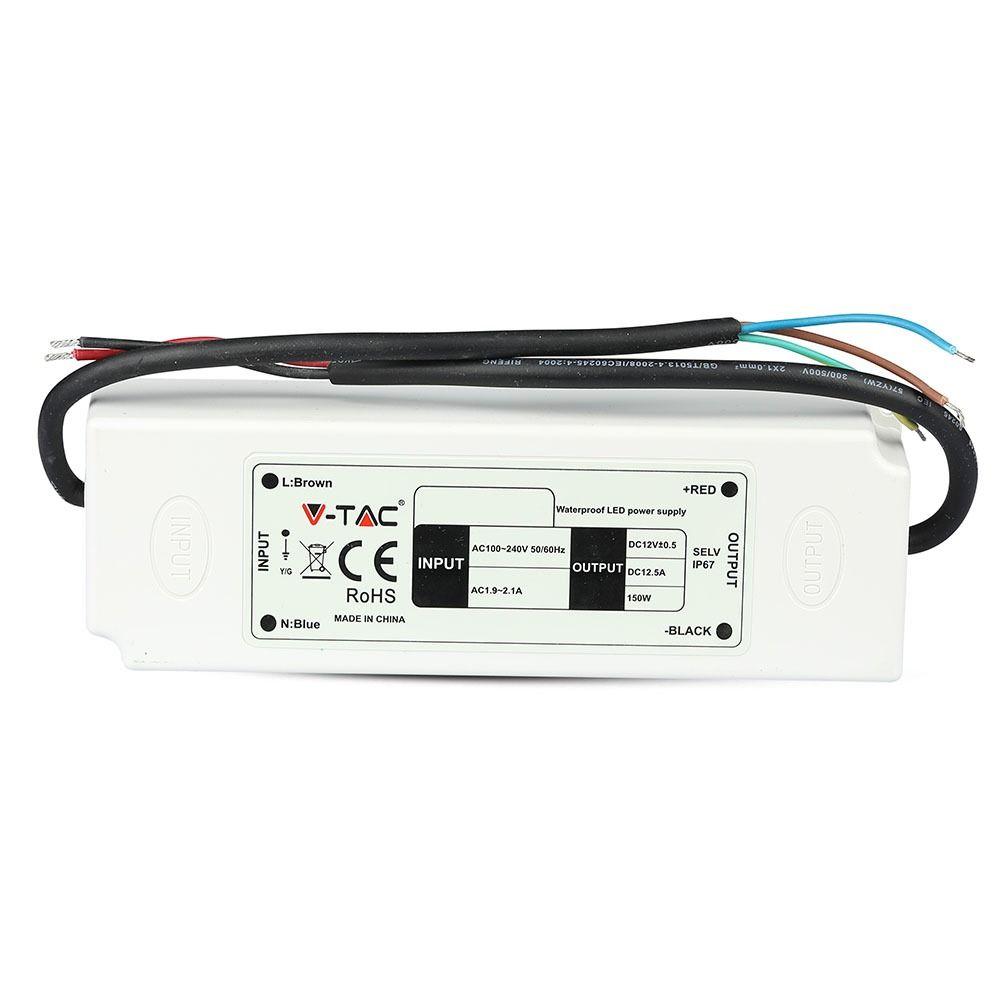 VT-22065 60W LED PLASTIC SLIM POWER SUPPLY 12V IP67,5 YRS WTY