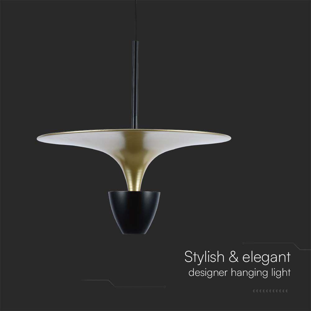 VT-7832 9W LED HANGING LAMP (30x320x100CM) 3000K BLACK+GOLD BODY