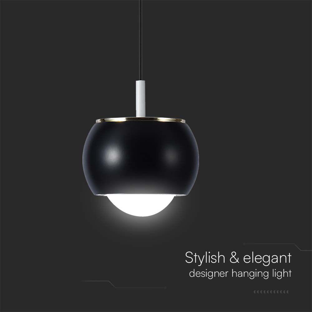 VT-7830 9W LED HANGING LAMP (10x10x100CM) 3000K BLACK BODY