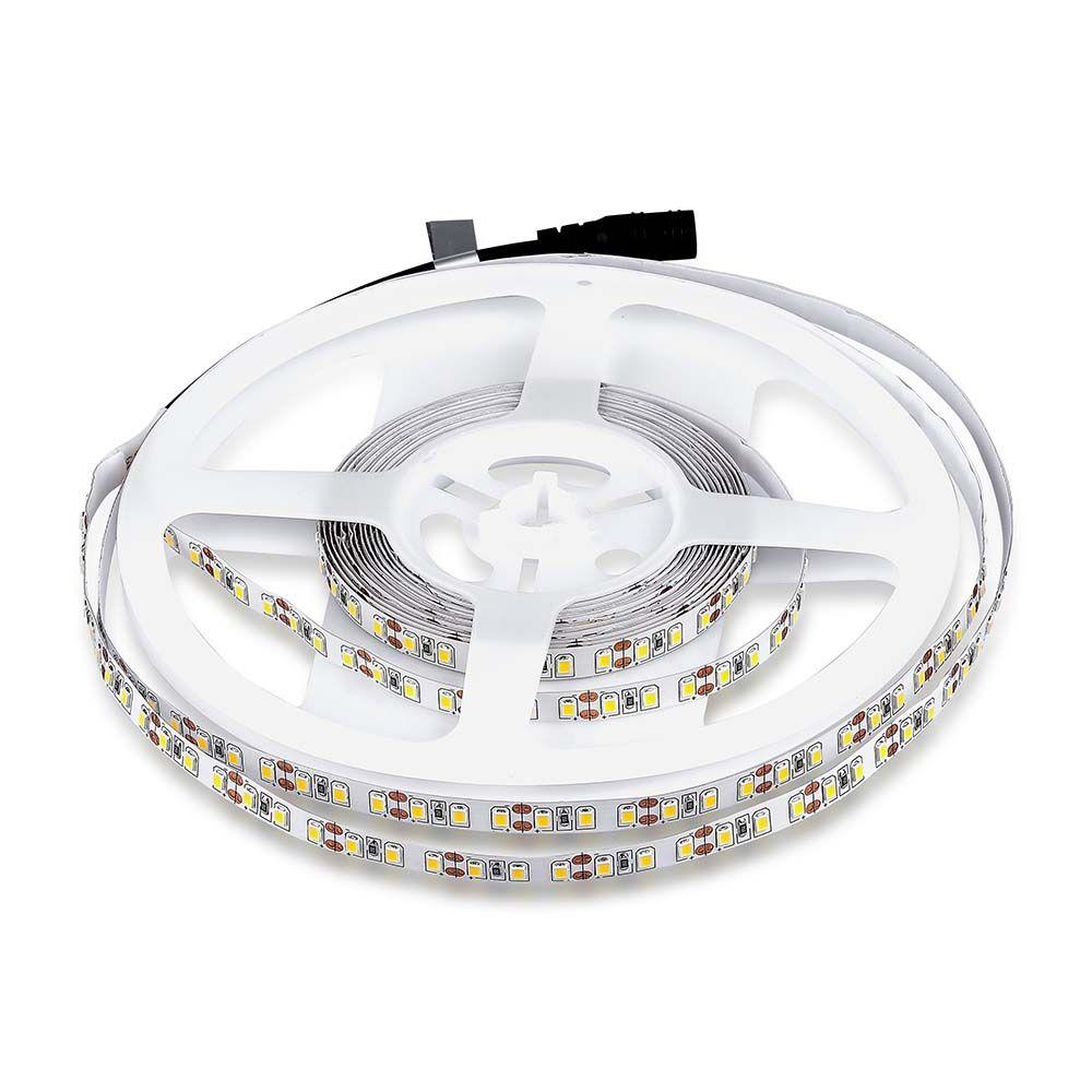 VT-3528 120 8W/M LED STRIP LIGHT COLORCODE:6500K IP20 (5M/ROLL)(PRICE PER M)