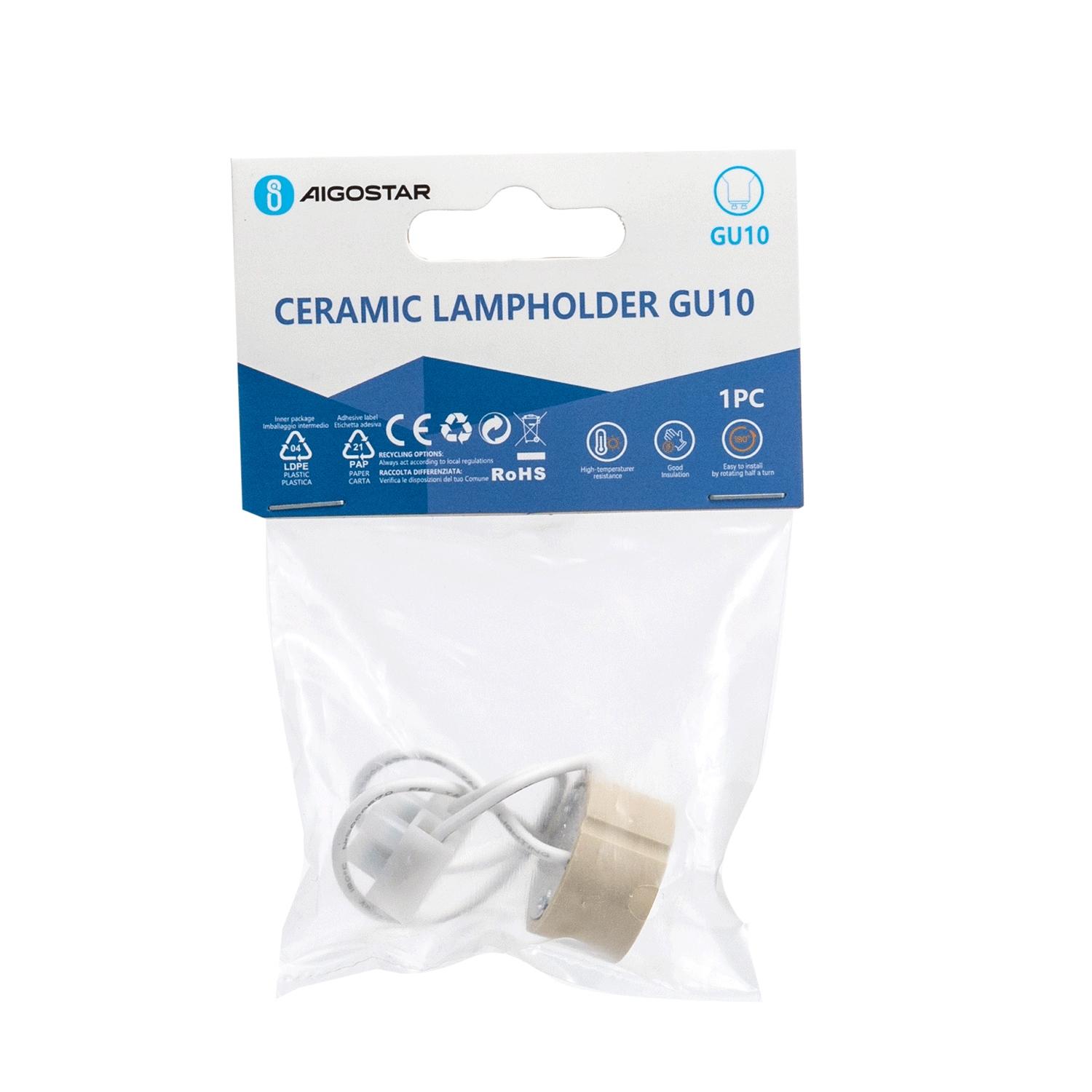 Ceramic lampholder GU10