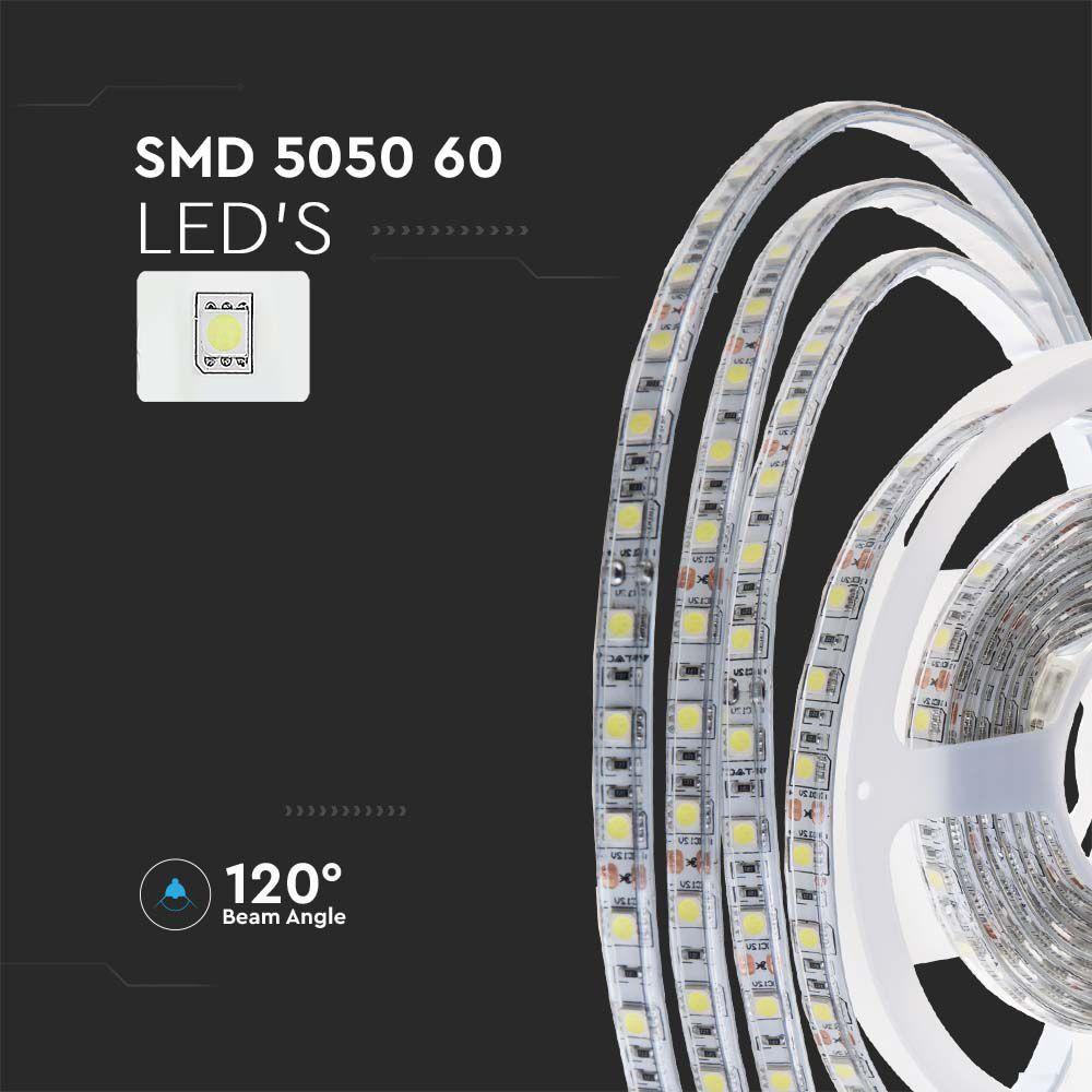 9W Taśma LED, Barwa: 6400K, Zestaw: 12V      , VTAC, SKU 212607