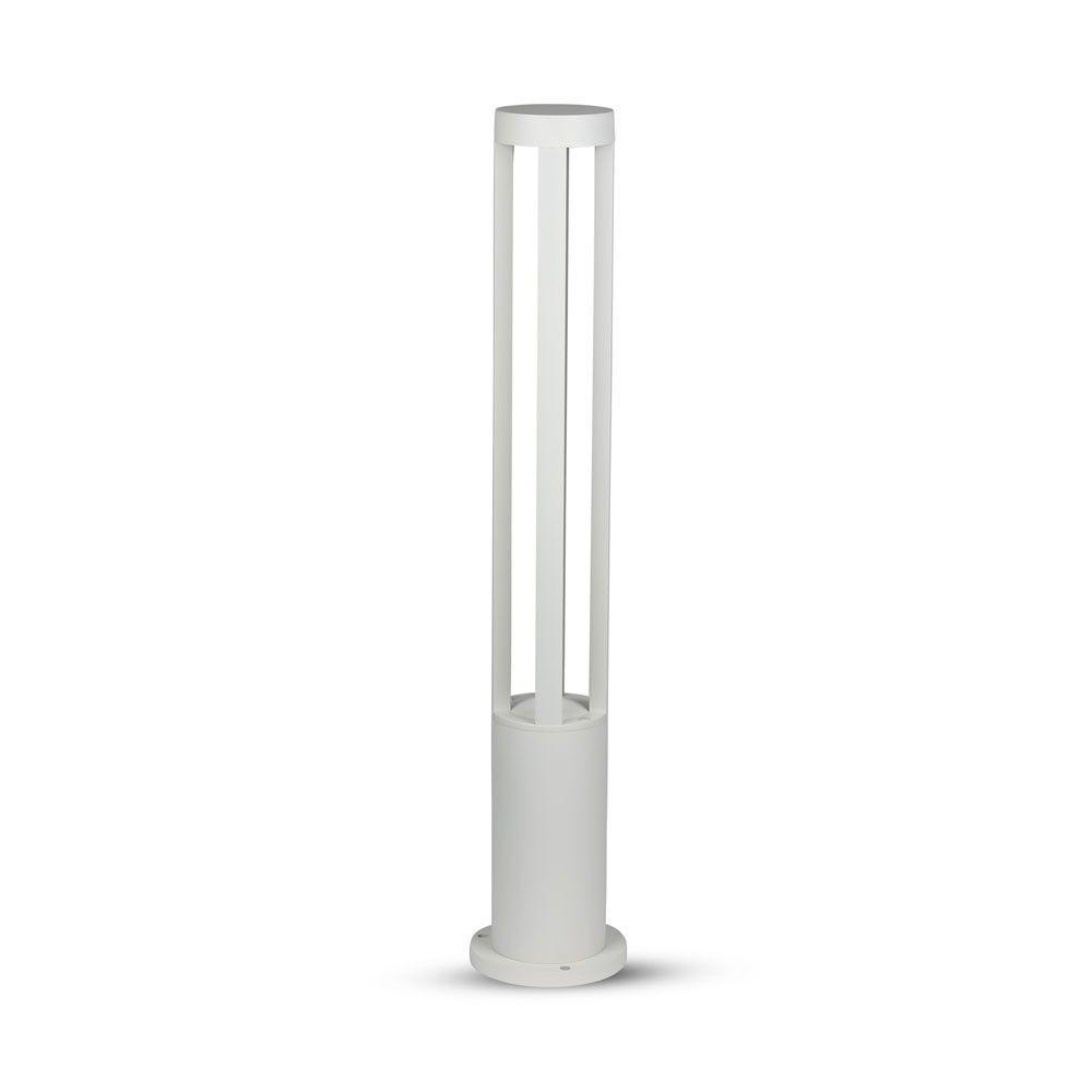 VT-820 10W LED BOLLARD LIGHT 3000K WHITE BODY 80CM HEIGHT