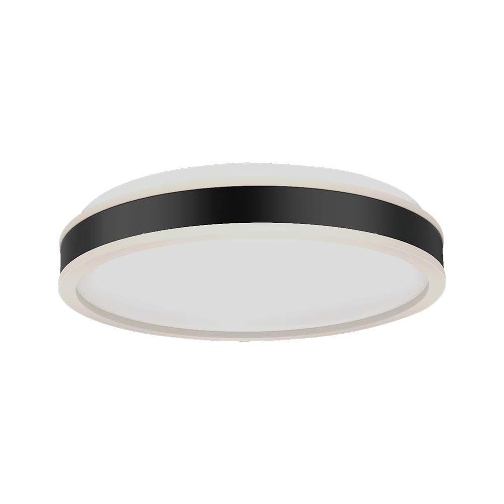 38W Lampa dekoracyjna LED, Barwa: 4000K/ Kolor: Czarny, Kształt: Okrągły , VTAC, SKU 6908