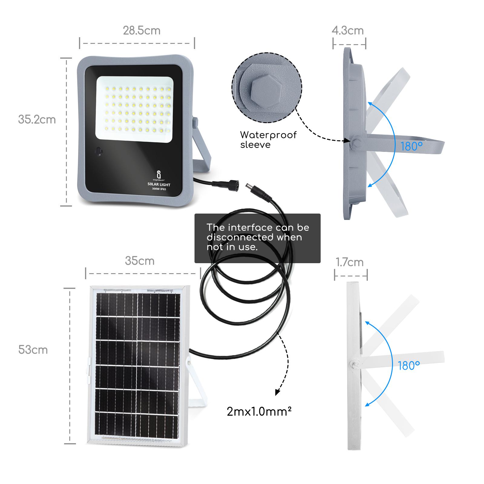 Solar flood light 300W IP65