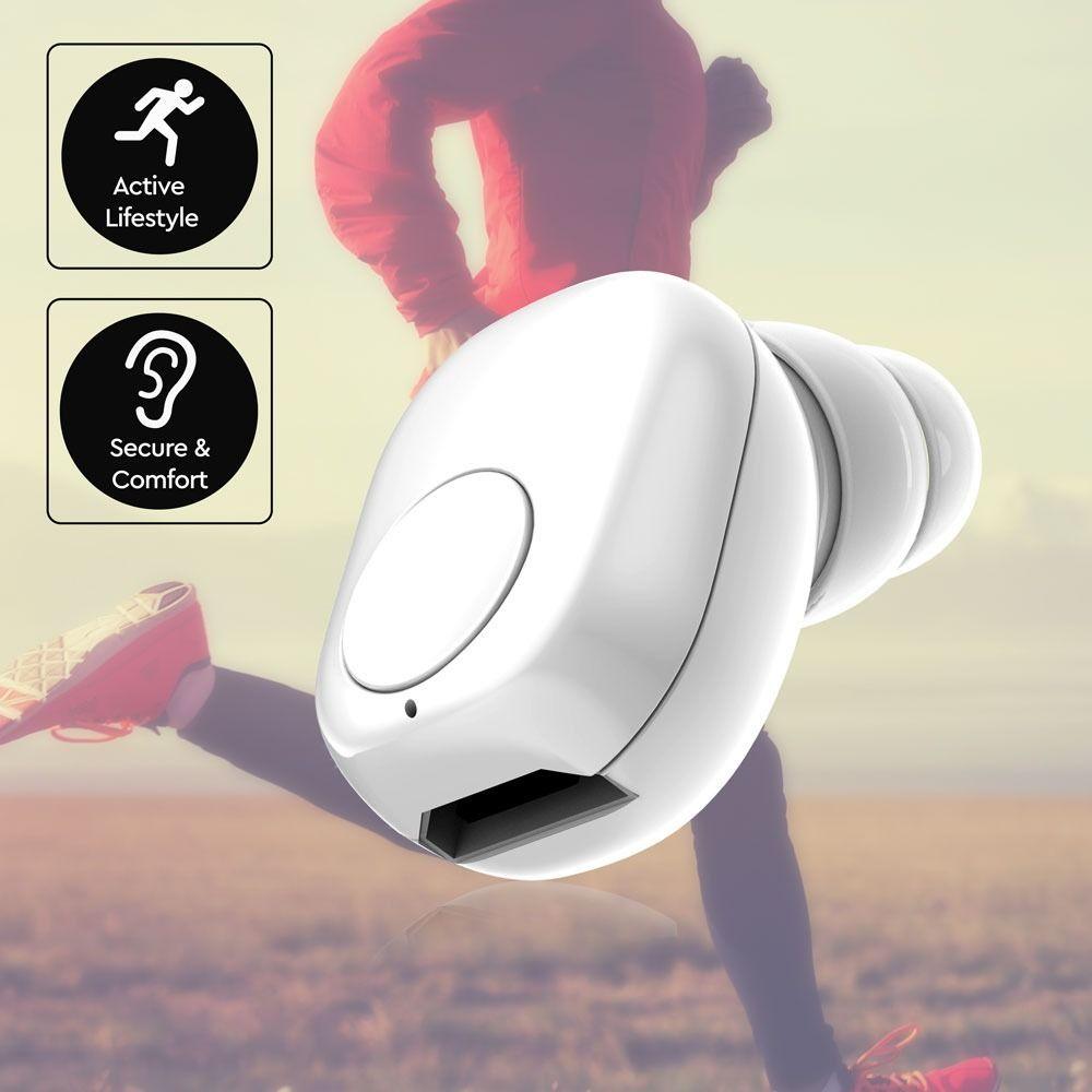 VT-6500 BLUETOOTH EAR BUD-55mah BATTERY-WHITE