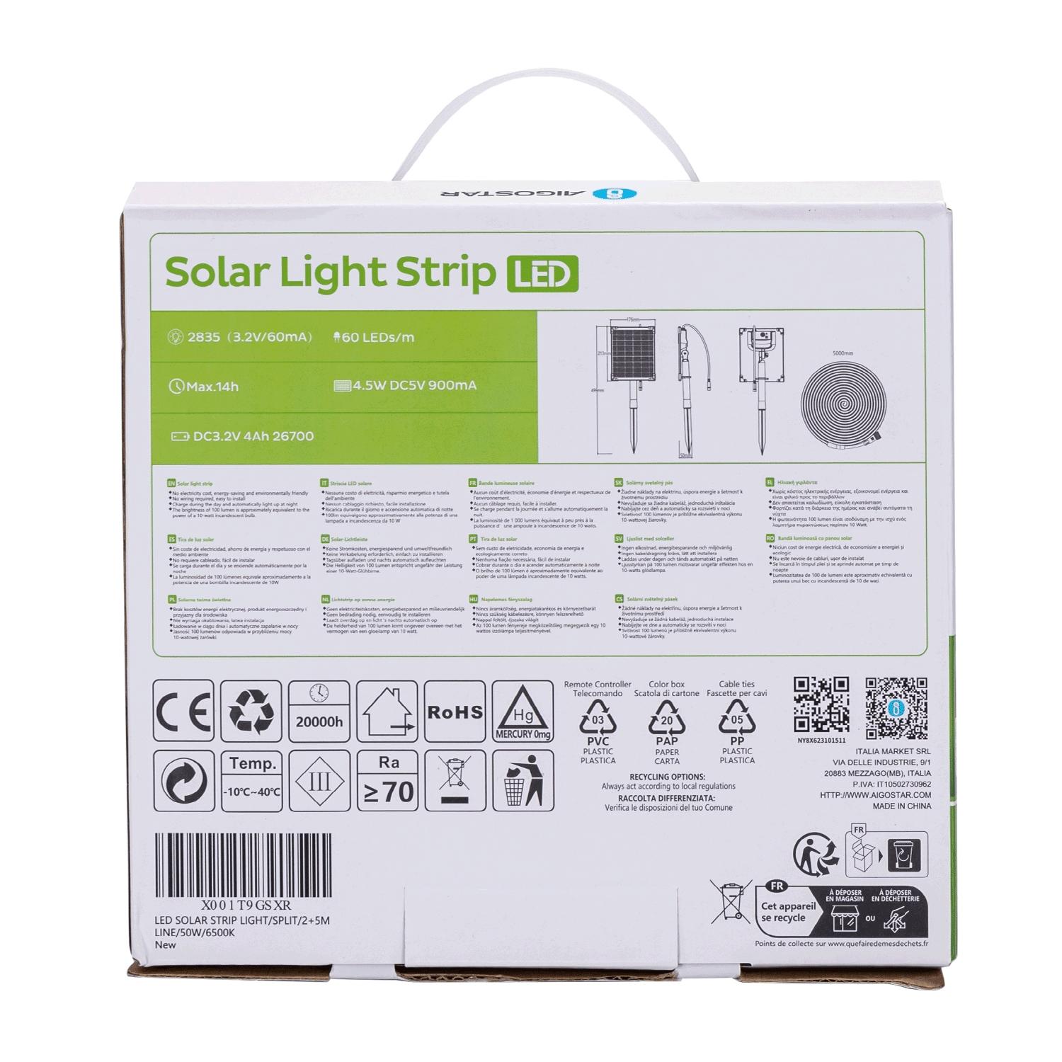 Solar light strips 50W IP65