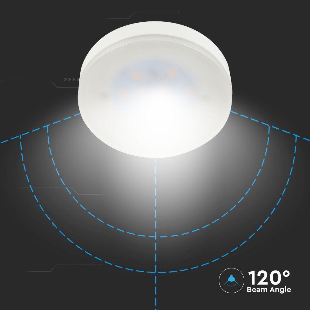 VT-207 6.4W GX53 PLASTIC BULB SAMSUNG CHIP 6500K