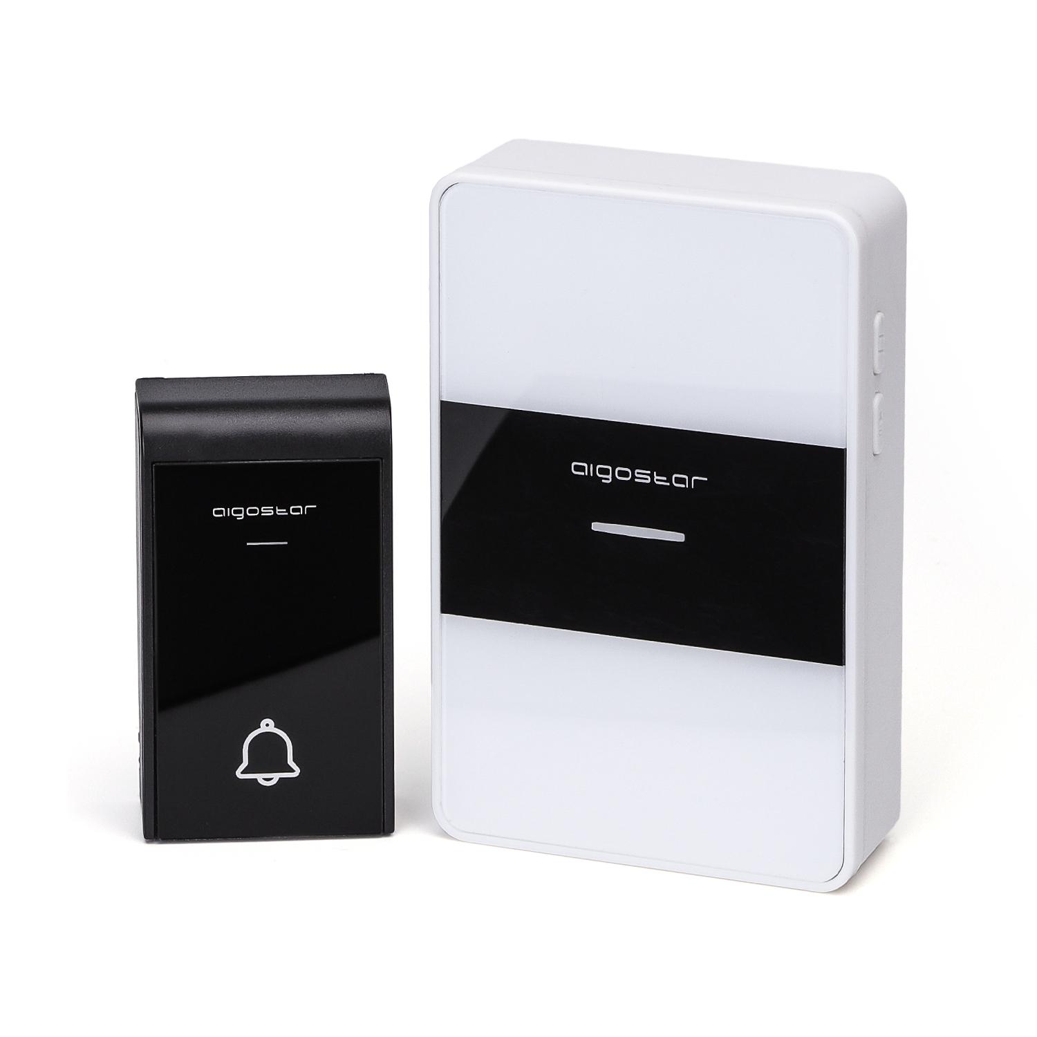 DC Wireless Doorbell White & Black