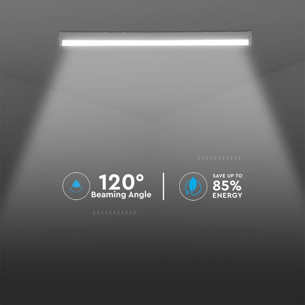 40W Belka oświetleniowa LED 120cm, Chip SAMSUNG, Barwa: regulowana w zakresie 3000K,4000K,6000K, 5 Lat gwarancji , VTAC, SKU 20149