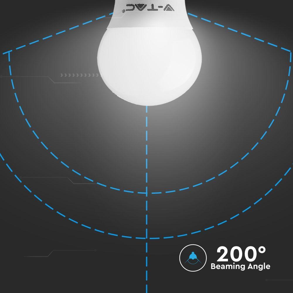 VT-221 5.5W G45 PLASTIC BULB SAMSUNG CHIP 3000K B22