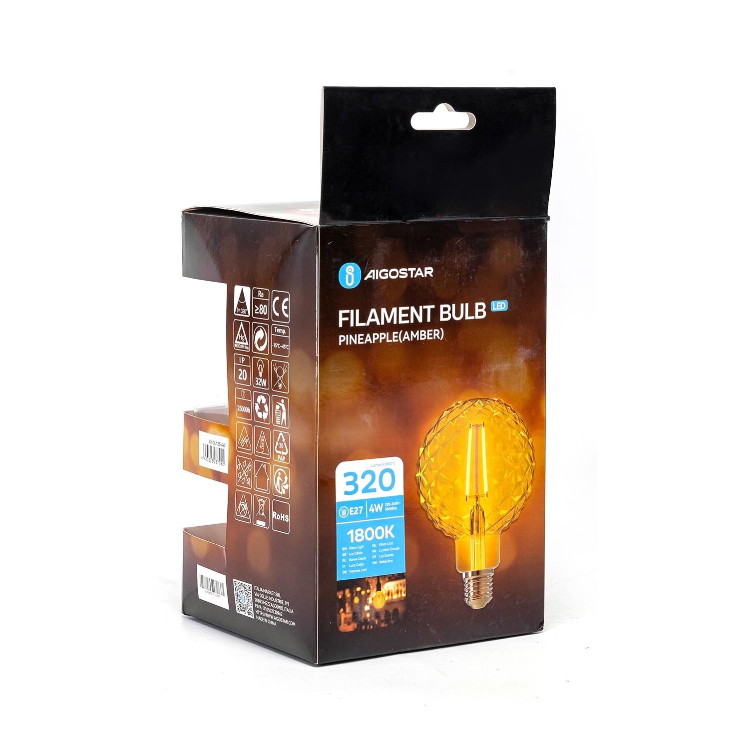 LED Filament Bulb (Pineapple) E27 4W