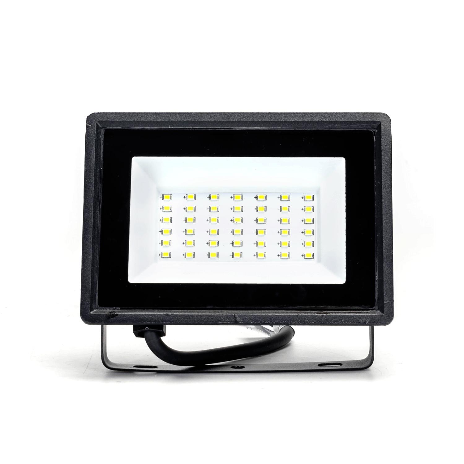 Naświetlacz LED czarny 30W (odlew ciśnieniowy) (30W,6500K,IP65)