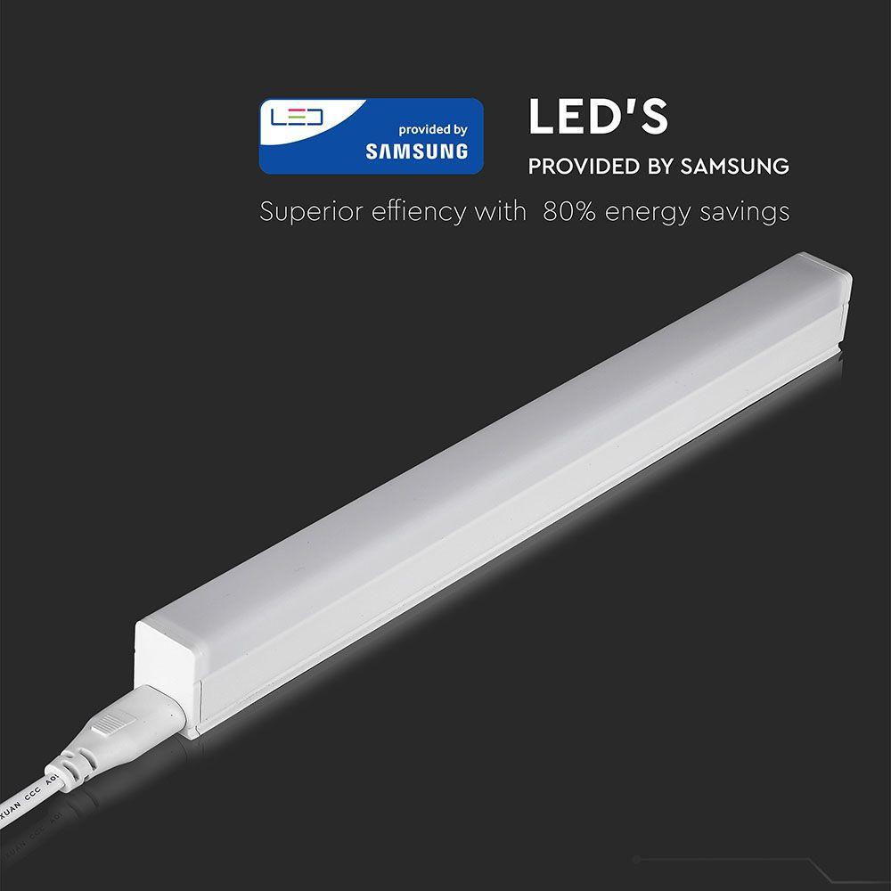 4W T5 Belka oświetleniowa LED 30cm, Chip SAMSUNG, Barwa:3000K, VTAC, SKU 689