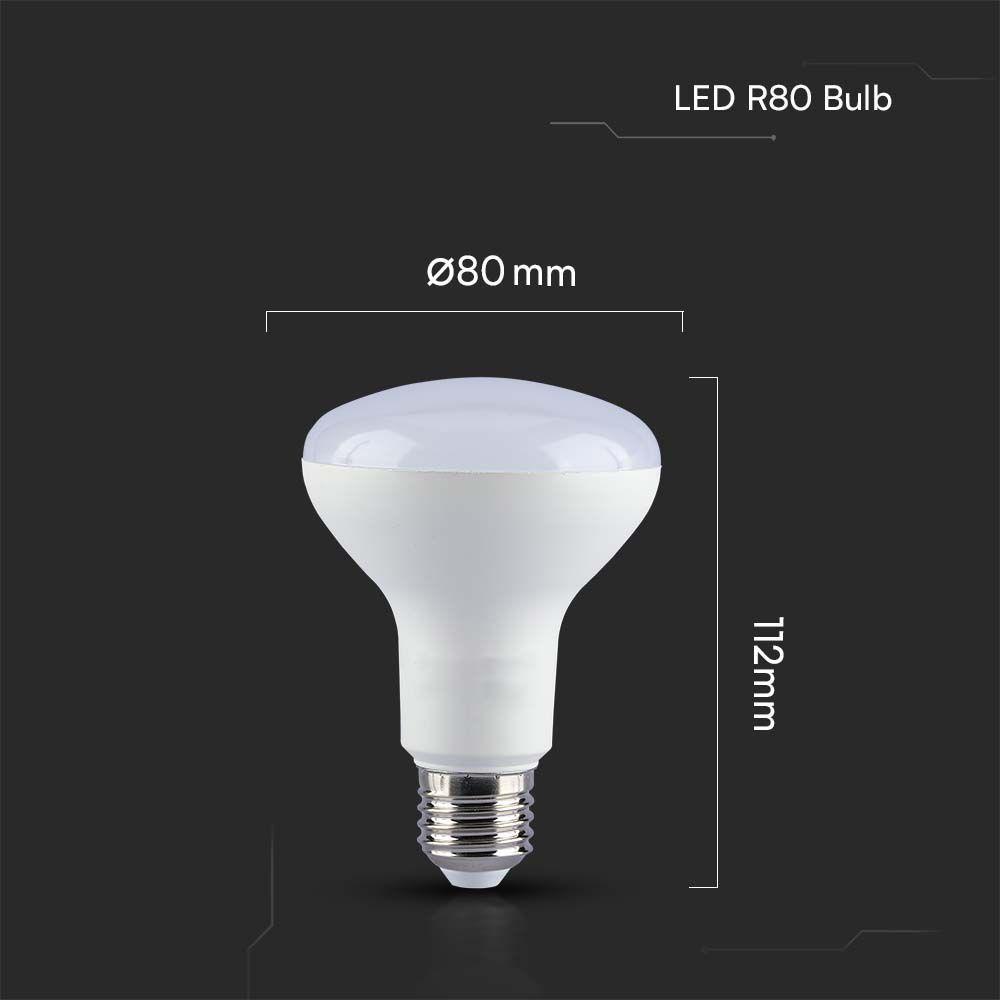 VT-280 11W R80 LED BULB SAMSUNG CHIP 6500K E27