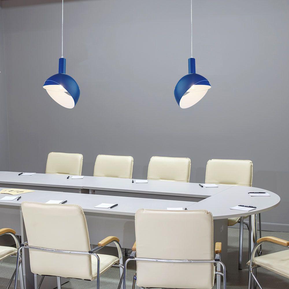 Lampa Wisząca, Regulowany kąt, Klosz: Aluminium, Trzonek:E14/ Niebieski, VTAC, SKU 3925