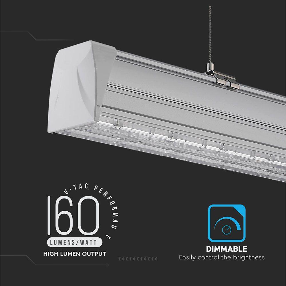 50W Lampa Liniowa LED, Barwa:4000K, Podwójna asymetryczna soczewka, VTAC, SKU 1362