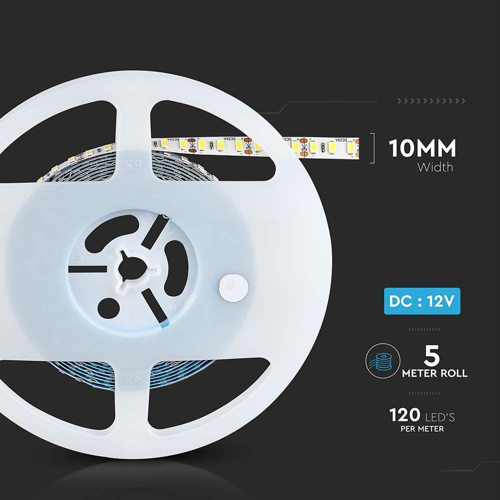 VT-5730 120 20W/M LED STRIP LIGHT 4000K HIGH LUMEN IP20 (5M/ROLL)(PRICE PER M)