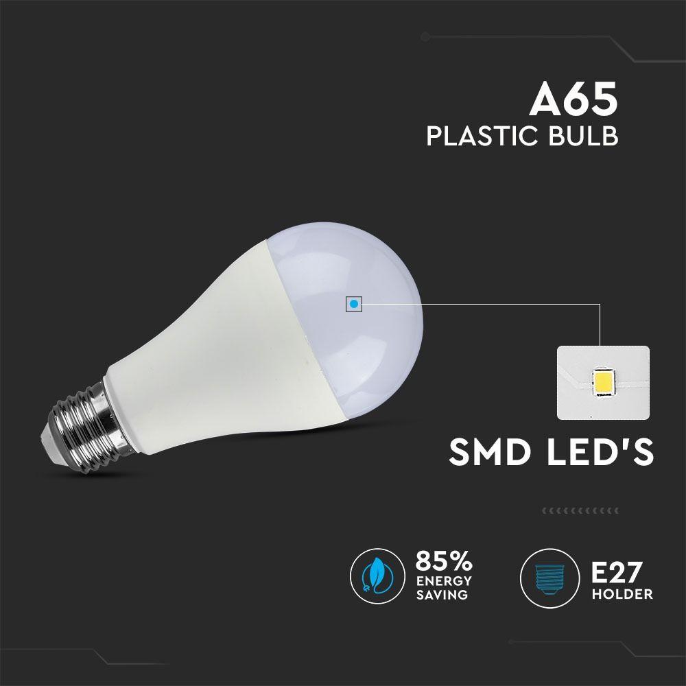 VT-2218 18W A80 LED PLASTIC BULB 4000K E27