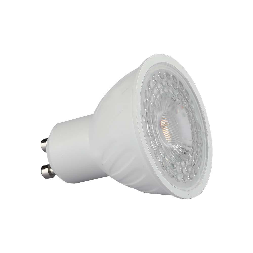 6W GU10 Żarówka LED, Chip SAMSUNG, Barwa:4000K, Kąt 38'D, Trzonek:GU10, VTAC, SKU 21190